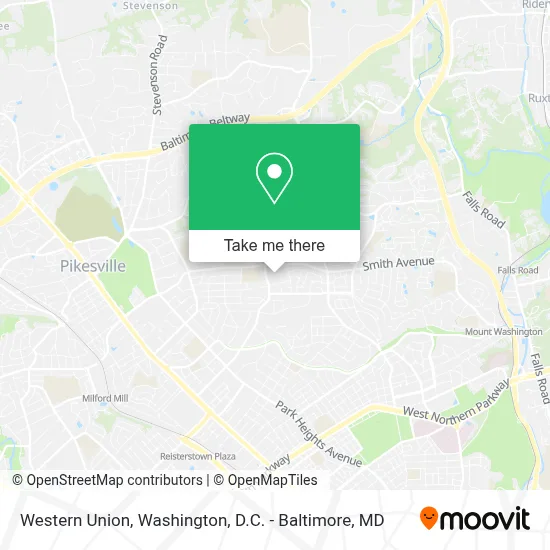 Western Union map