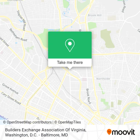 Builders Exchange Association Of Virginia map