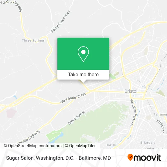 Sugar Salon map