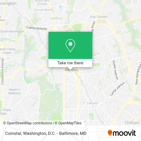 Coinstar map