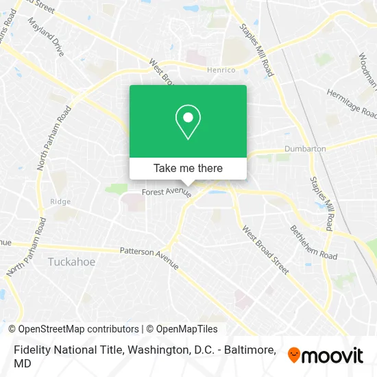 Fidelity National Title map