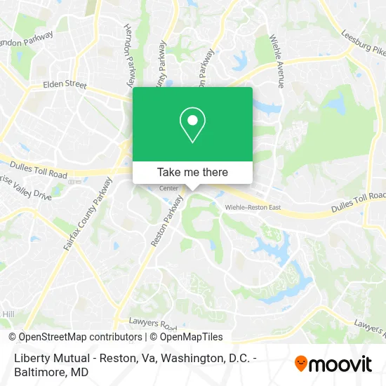 Liberty Mutual - Reston, Va map