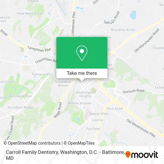 Carroll Family Dentistry map