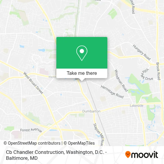 Cb Chandler Construction map