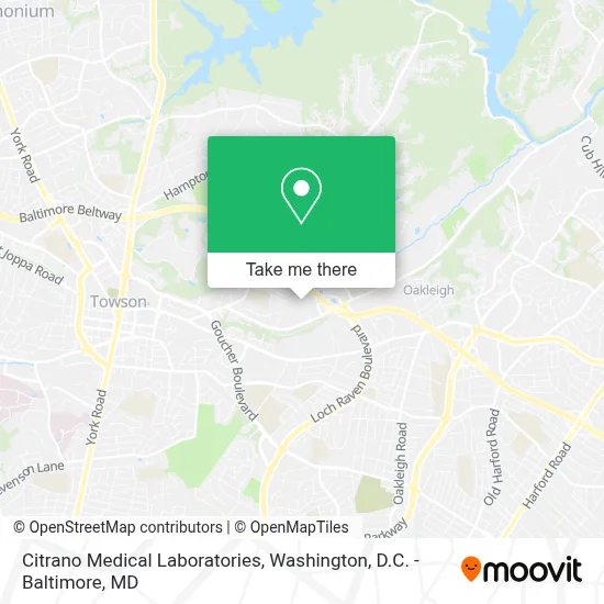 Citrano Medical Laboratories map