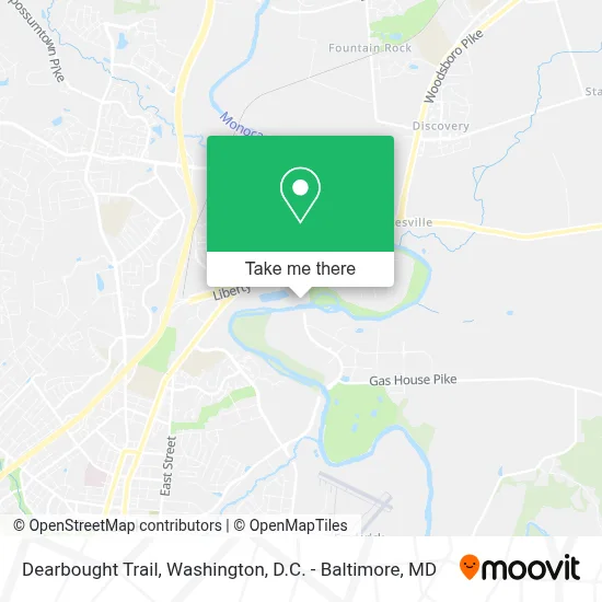 Dearbought Trail map