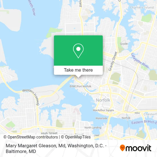 Mary Margaret Gleason, Md map