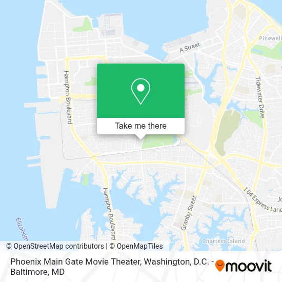 Phoenix Main Gate Movie Theater map