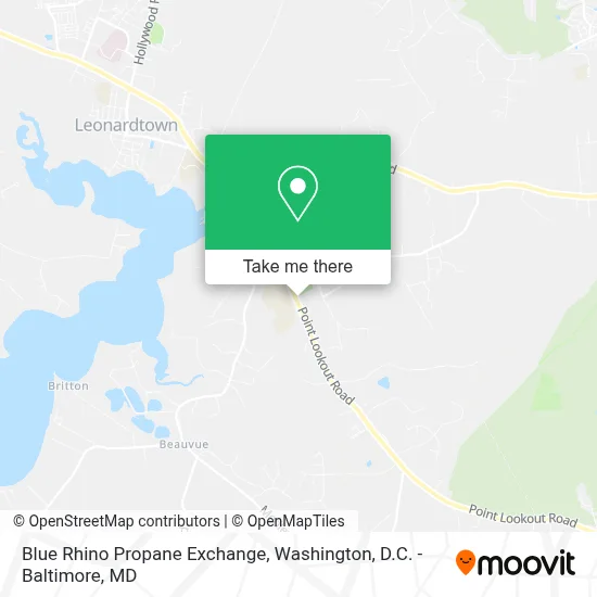Blue Rhino Propane Exchange map