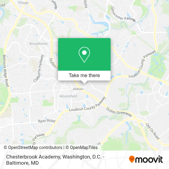 Chesterbrook Academy map
