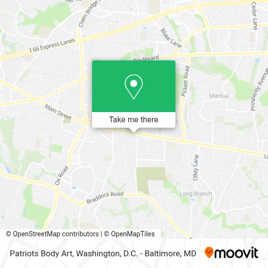 Patriots Body Art map