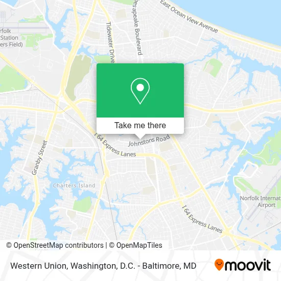 Western Union map