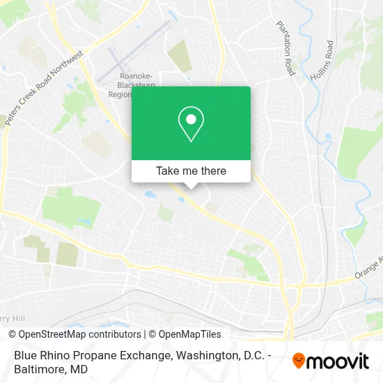 Blue Rhino Propane Exchange map