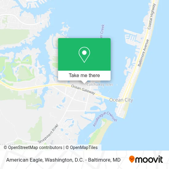American Eagle map