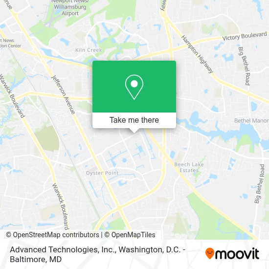 Advanced Technologies, Inc. map