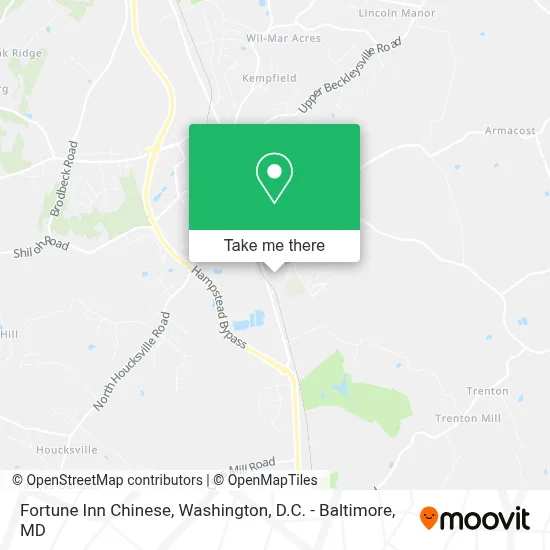 Fortune Inn Chinese map