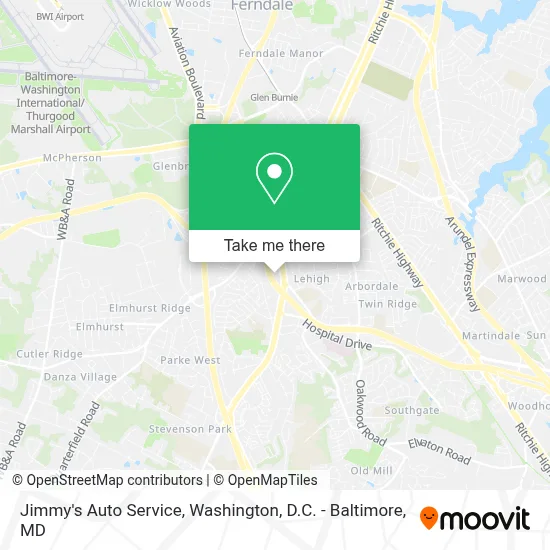 Jimmy's Auto Service map