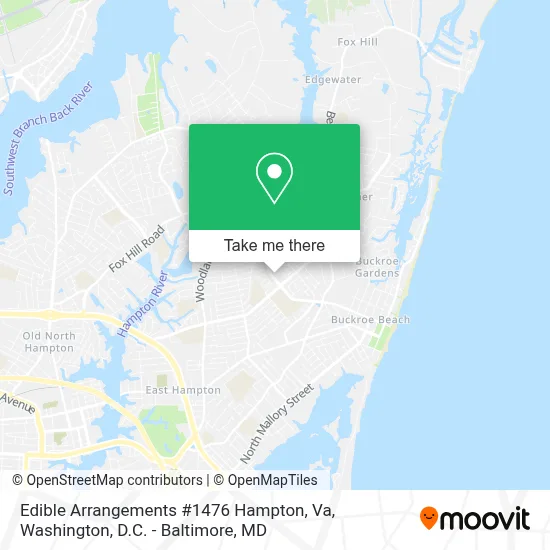 Edible Arrangements #1476 Hampton, Va map