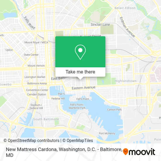 New Mattress Cardona map