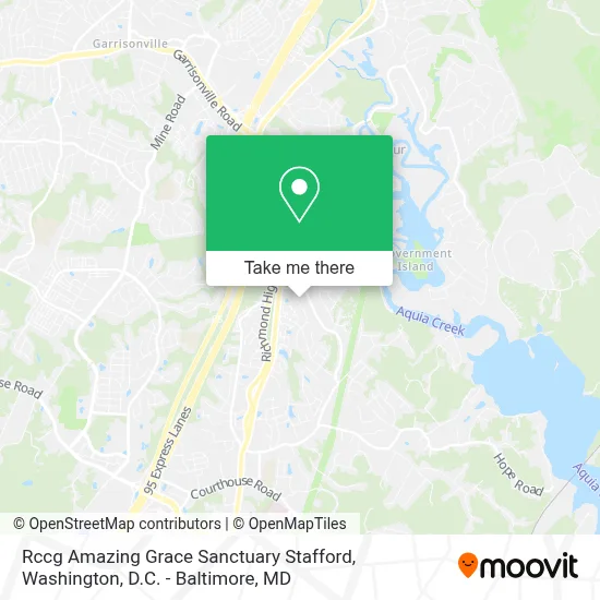 Rccg Amazing Grace Sanctuary Stafford map