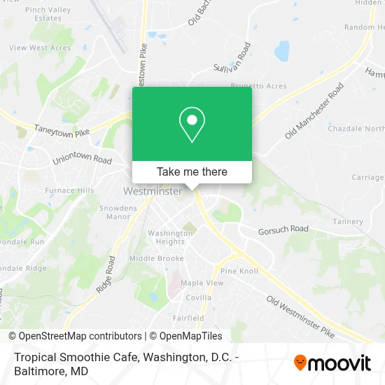 Tropical Smoothie Cafe map