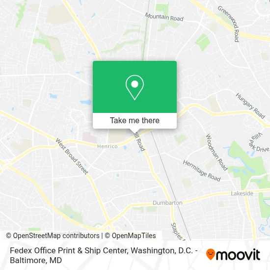 Fedex Office Print & Ship Center map