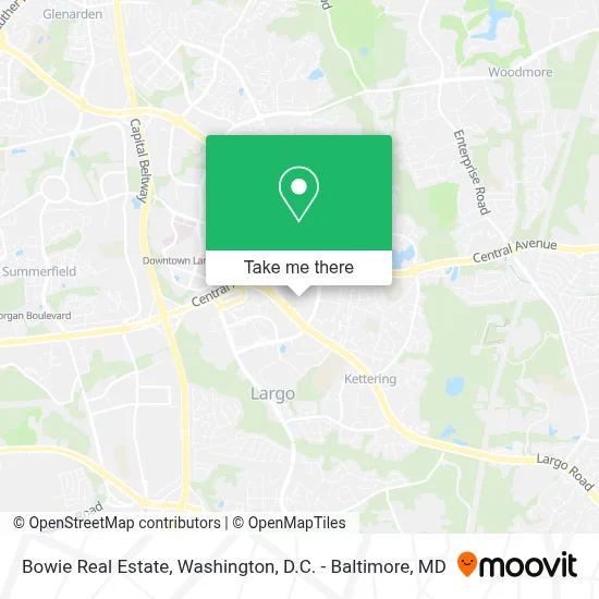 Bowie Real Estate map