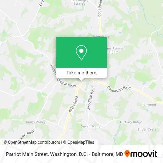 Patriot Main Street map