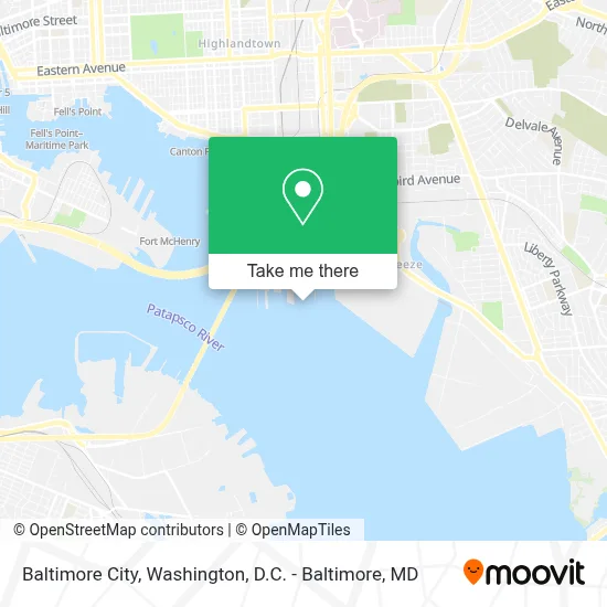 Baltimore City map