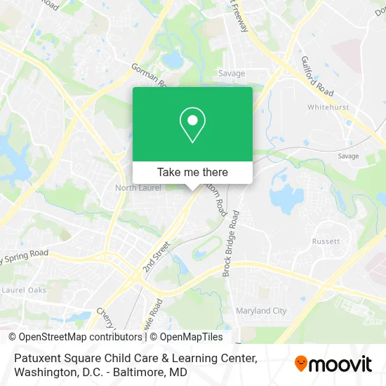 Patuxent Square Child Care & Learning Center map