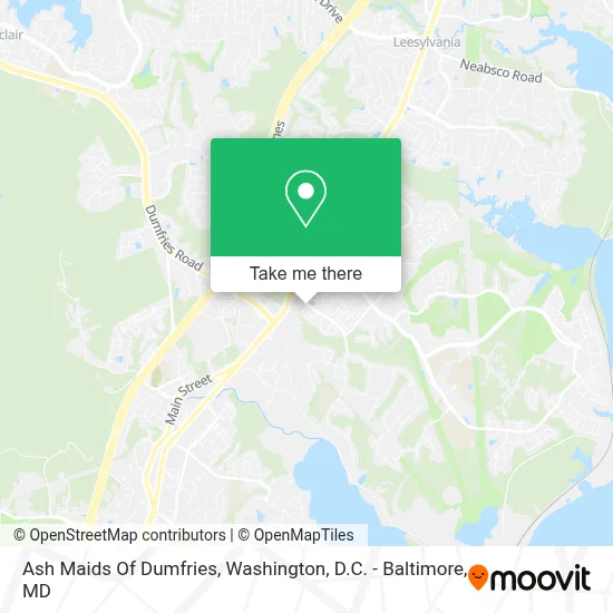 Ash Maids Of Dumfries map