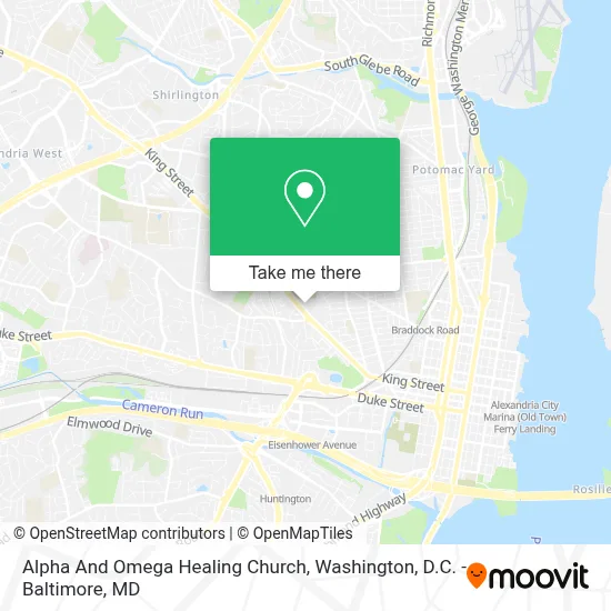 Alpha And Omega Healing Church map