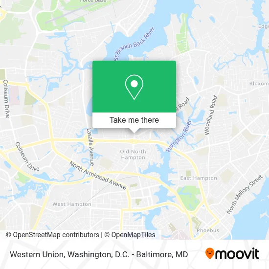 Western Union map