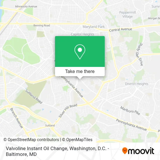 Valvoline Instant Oil Change map