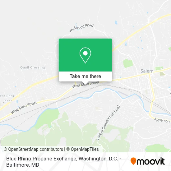 Blue Rhino Propane Exchange map