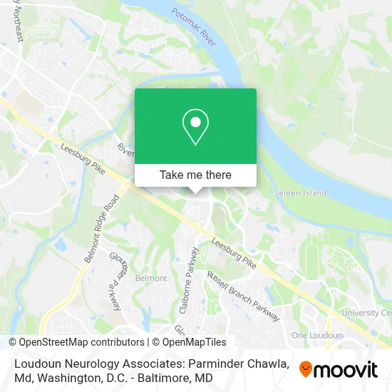 Loudoun Neurology Associates: Parminder Chawla, Md map