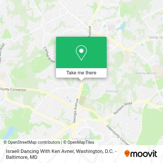 Israeli Dancing With Ken Avner map