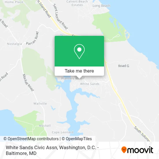 White Sands Civic Assn map