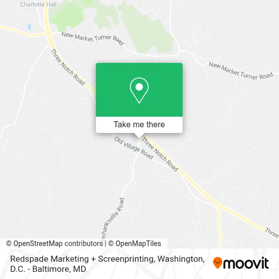 Redspade Marketing + Screenprinting map