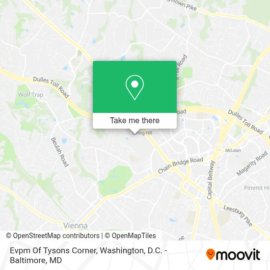 Evpm Of Tysons Corner map