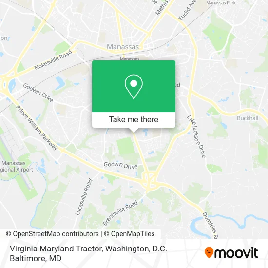 Virginia Maryland Tractor map
