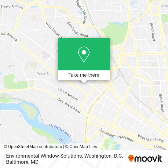 Environmental Window Solutions map