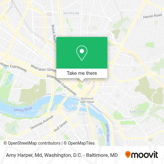 Amy Harper, Md map
