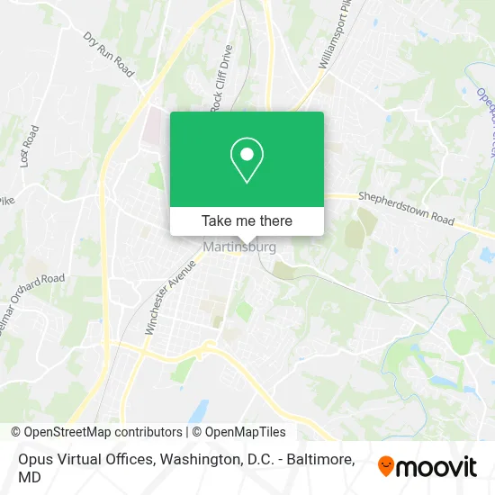 Opus Virtual Offices map