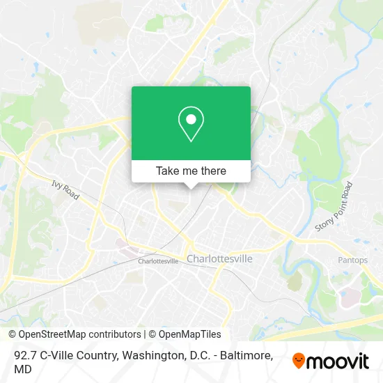 92.7 C-Ville Country map