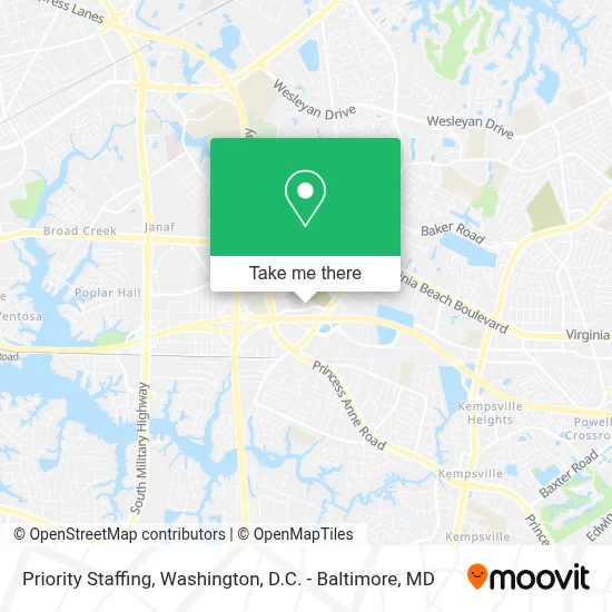Priority Staffing map