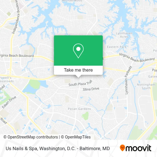 Us Nails & Spa map