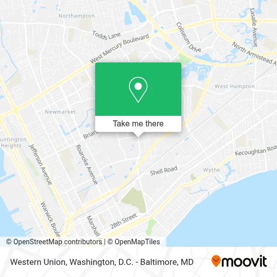 Western Union map