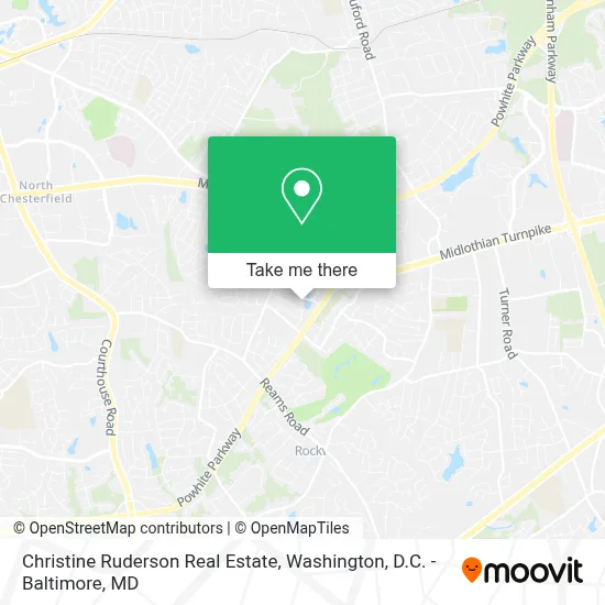 Christine Ruderson Real Estate map
