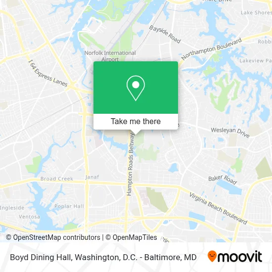 Boyd Dining Hall map